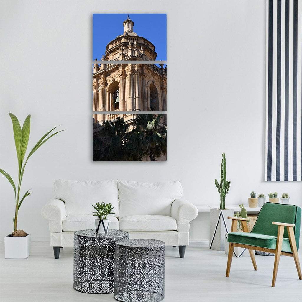 Historical Bell Tower Vertical Canvas Wall Art-3 Vertical-Gallery Wrap-12" x 25"-Tiaracle