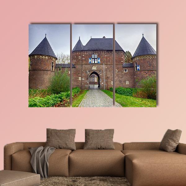 Castle In Vondern Canvas Wall Art-3 Horizontal-Gallery Wrap-25" x 16"-Tiaracle
