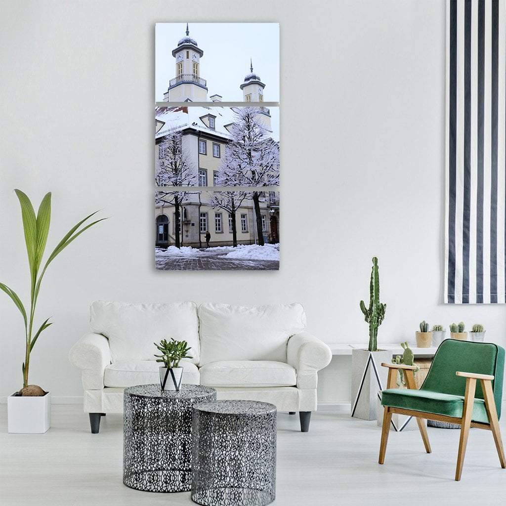 Historical Church Vertical Canvas Wall Art-3 Vertical-Gallery Wrap-12" x 25"-Tiaracle