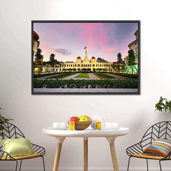 Ho Chi Minh City Hall Canvas Wall Art-3 Horizontal-Gallery Wrap-25" x 16"-Tiaracle