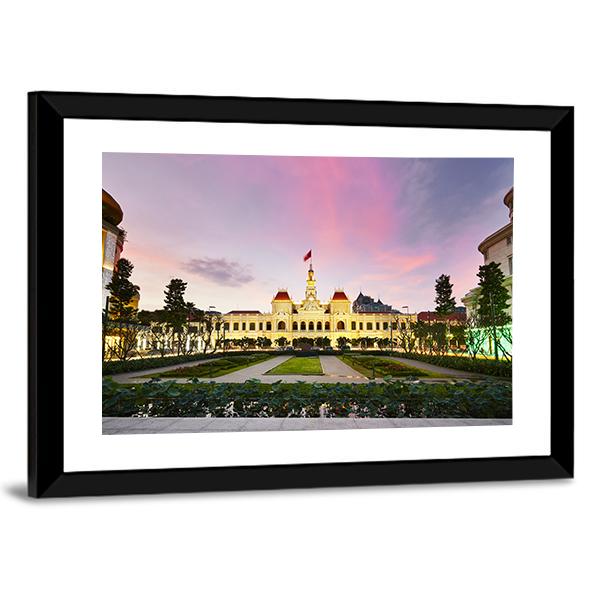 Ho Chi Minh City Hall Canvas Wall Art-3 Horizontal-Gallery Wrap-25" x 16"-Tiaracle