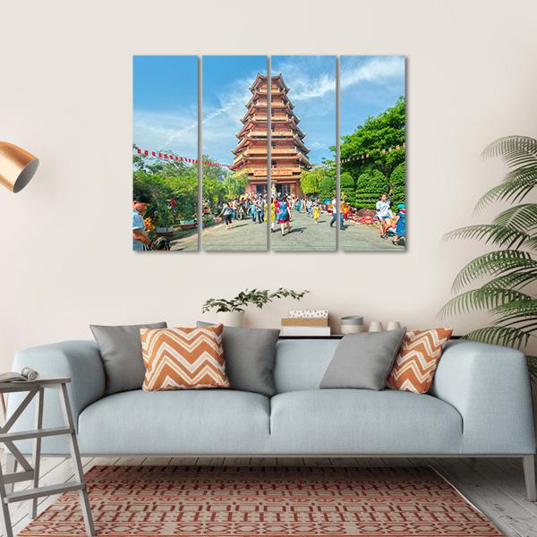 Ho Chi Minh City Vietnam Canvas Wall Art-4 Horizontal-Gallery Wrap-34" x 24"-Tiaracle