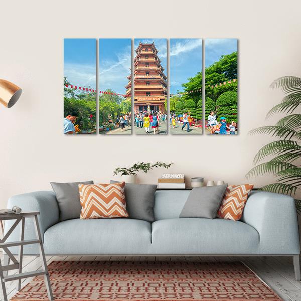 Ho Chi Minh City Vietnam Canvas Wall Art-5 Horizontal-Gallery Wrap-22" x 12"-Tiaracle