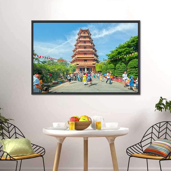 Ho Chi Minh City Vietnam Canvas Wall Art-3 Horizontal-Gallery Wrap-25" x 16"-Tiaracle