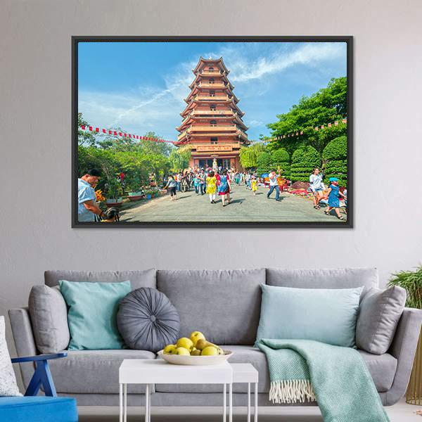 Ho Chi Minh City Vietnam Canvas Wall Art-3 Horizontal-Gallery Wrap-25" x 16"-Tiaracle