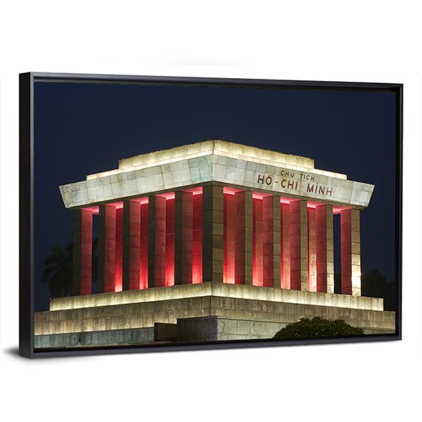Ho Chi Minh Mausoleum Canvas Wall Art-3 Horizontal-Gallery Wrap-25" x 16"-Tiaracle