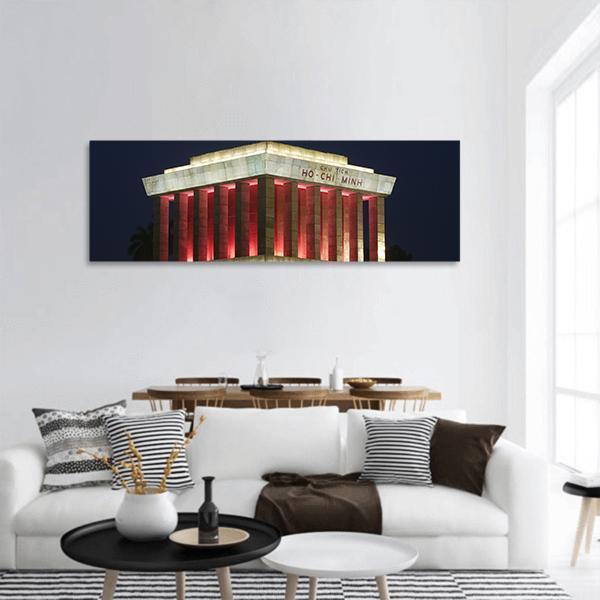 Ho Chi Minh Mausoleum Panoramic Canvas Wall Art-1 Piece-36" x 12"-Tiaracle