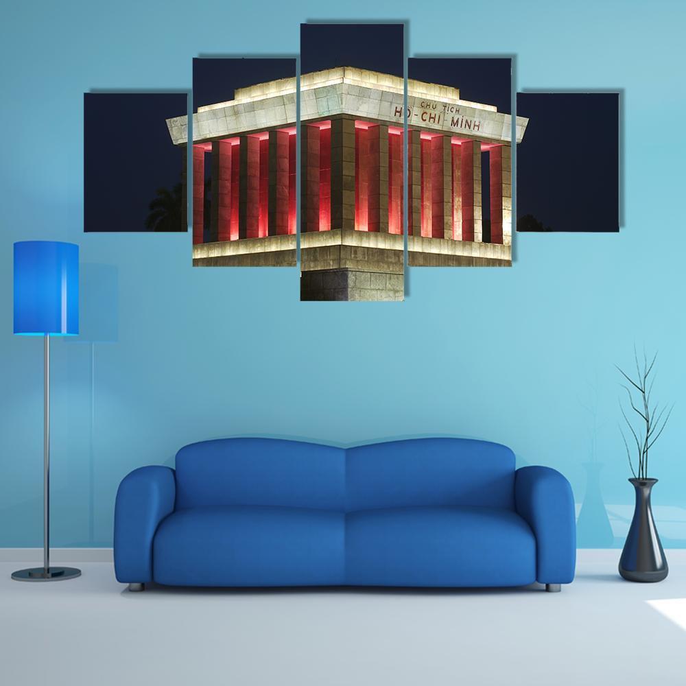 Ho Chi Minh Mausoleum Canvas Wall Art-5 Star-Gallery Wrap-62" x 32"-Tiaracle