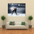 Hockey Player At Ice Rink Canvas Wall Art-4 Horizontal-Gallery Wrap-34" x 24"-Tiaracle