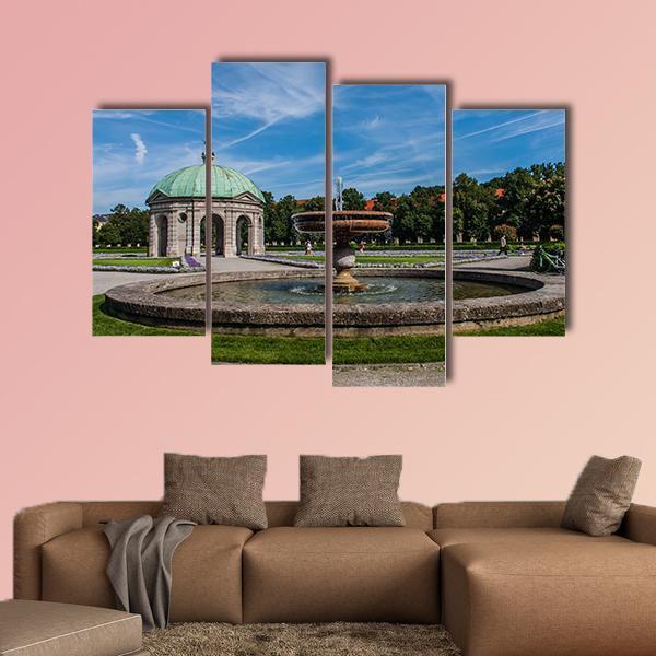 Hofgarten Park Munich Canvas Wall Art-4 Pop-Gallery Wrap-50" x 32"-Tiaracle