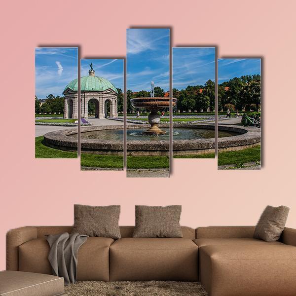 Hofgarten Park Munich Canvas Wall Art-5 Pop-Gallery Wrap-47" x 32"-Tiaracle