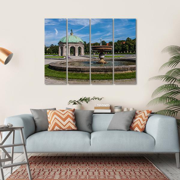 Hofgarten Park Munich Canvas Wall Art-4 Horizontal-Gallery Wrap-34" x 24"-Tiaracle