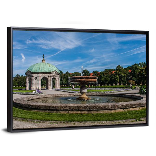 Hofgarten Park Munich Canvas Wall Art-3 Horizontal-Gallery Wrap-25" x 16"-Tiaracle