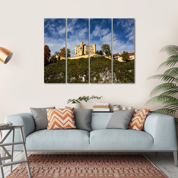 Hohenschwangau Castle Canvas Wall Art-4 Horizontal-Gallery Wrap-34" x 24"-Tiaracle