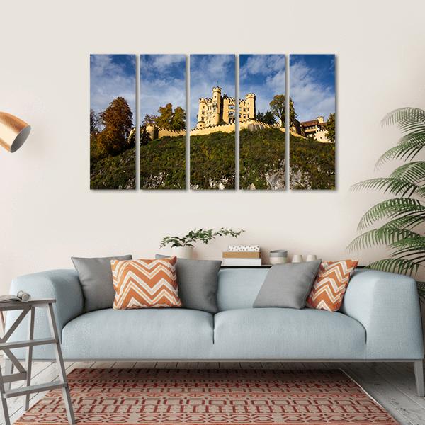 Hohenschwangau Castle Canvas Wall Art-5 Horizontal-Gallery Wrap-22" x 12"-Tiaracle