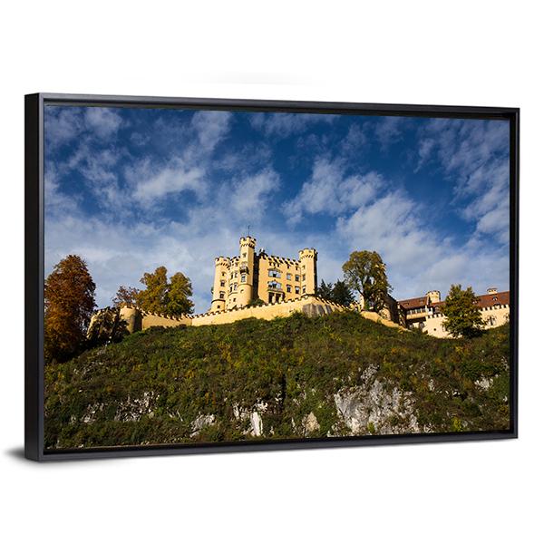 Hohenschwangau Castle Canvas Wall Art-3 Horizontal-Gallery Wrap-25" x 16"-Tiaracle
