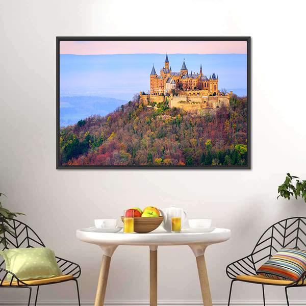 Hohenzollern Castle Canvas Wall Art-5 Horizontal-Gallery Wrap-22" x 12"-Tiaracle