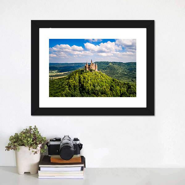 Hohenzollern Castle Germany Vertical Canvas Wall Art-3 Vertical-Gallery Wrap-12" x 25"-Tiaracle