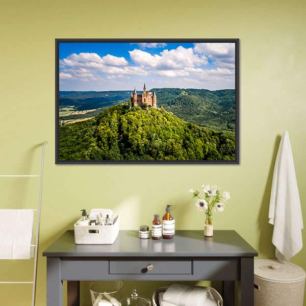 Hohenzollern Castle Germany Vertical Canvas Wall Art-3 Vertical-Gallery Wrap-12" x 25"-Tiaracle