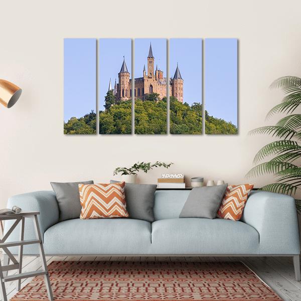 Hohenzollern Castle In Germany Canvas Wall Art-5 Horizontal-Gallery Wrap-22" x 12"-Tiaracle