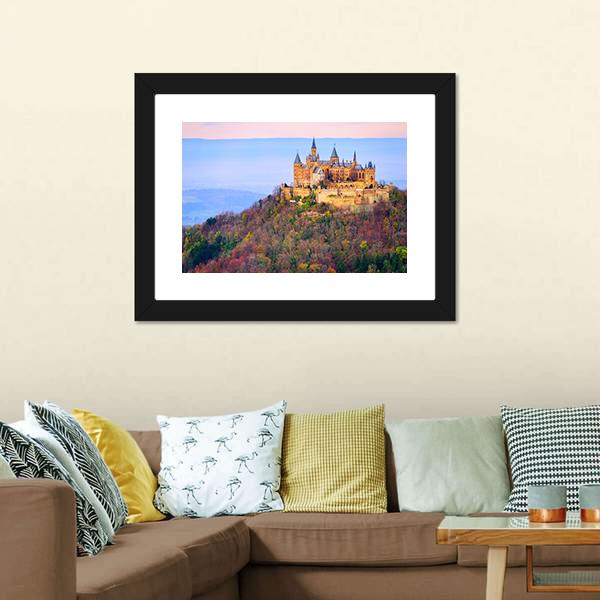 Hohenzollern Castle Vertical Canvas Wall Art-3 Vertical-Gallery Wrap-12" x 25"-Tiaracle