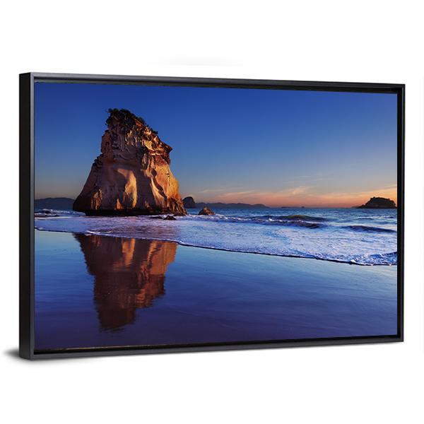 Hoho Rock At Sunrise Canvas Wall Art-3 Horizontal-Gallery Wrap-25" x 16"-Tiaracle