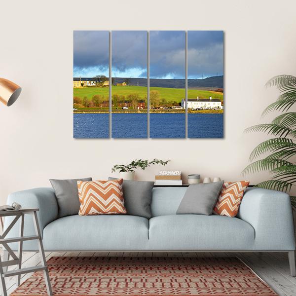 Hollingworth Lake Canvas Wall Art-4 Horizontal-Gallery Wrap-34" x 24"-Tiaracle