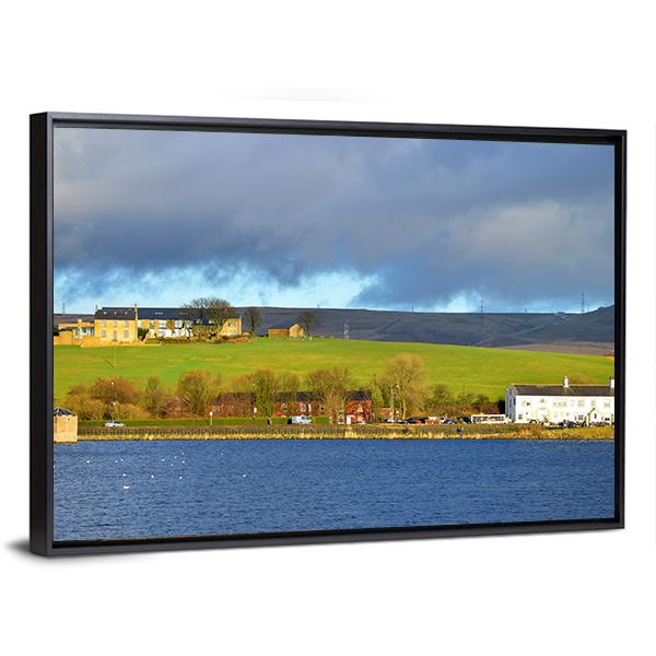 Hollingworth Lake Canvas Wall Art-3 Horizontal-Gallery Wrap-25" x 16"-Tiaracle