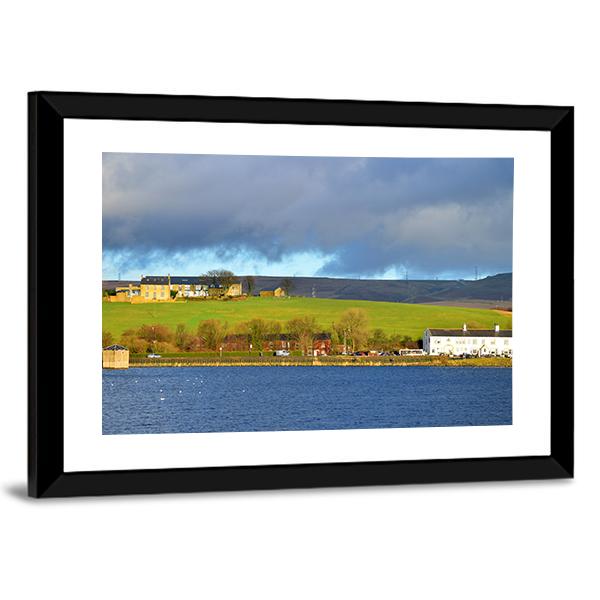 Hollingworth Lake Canvas Wall Art-3 Horizontal-Gallery Wrap-25" x 16"-Tiaracle