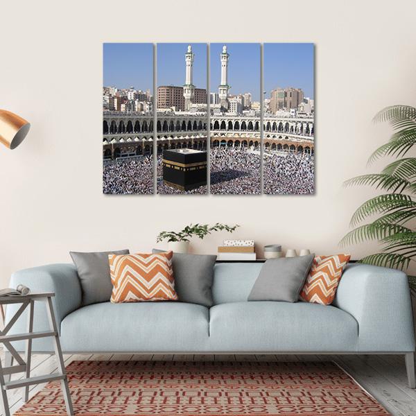 Holly Kaaba Canvas Wall Art-4 Horizontal-Gallery Wrap-34" x 24"-Tiaracle