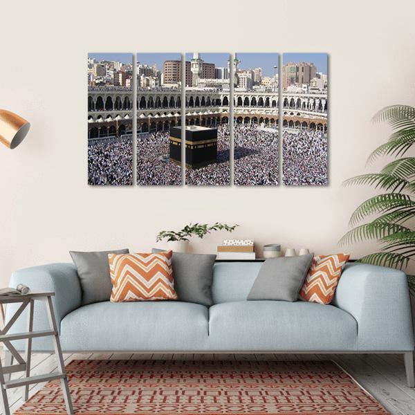 Holly Kaaba Canvas Wall Art-5 Horizontal-Gallery Wrap-22" x 12"-Tiaracle