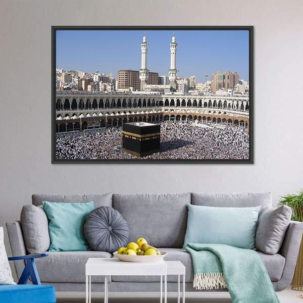 Holly Kaaba Vertical Canvas Wall Art-3 Vertical-Gallery Wrap-12" x 25"-Tiaracle