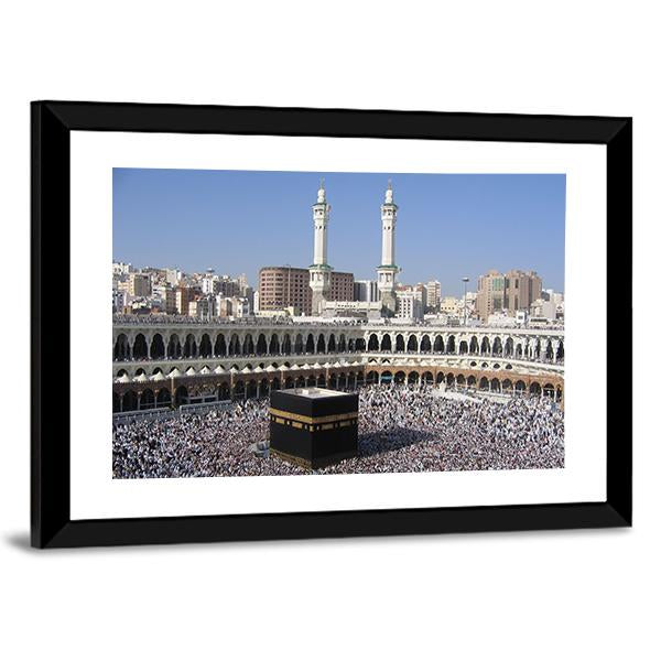 Holly Kaaba Vertical Canvas Wall Art-3 Vertical-Gallery Wrap-12" x 25"-Tiaracle