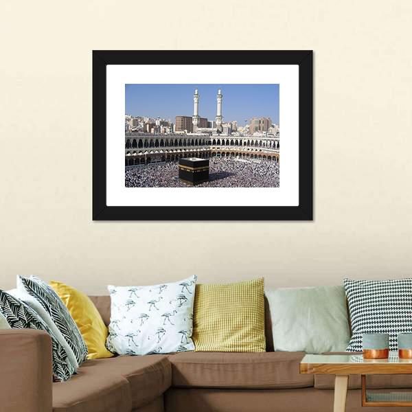 Holly Kaaba Vertical Canvas Wall Art-3 Vertical-Gallery Wrap-12" x 25"-Tiaracle