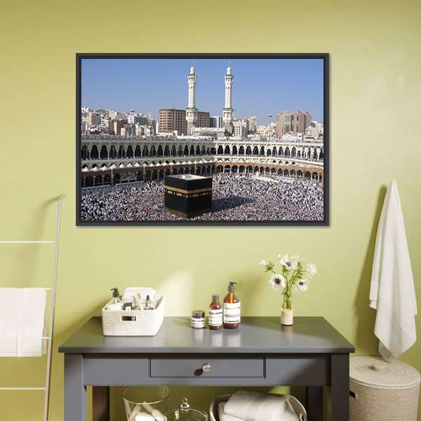 Holly Kaaba Vertical Canvas Wall Art-3 Vertical-Gallery Wrap-12" x 25"-Tiaracle