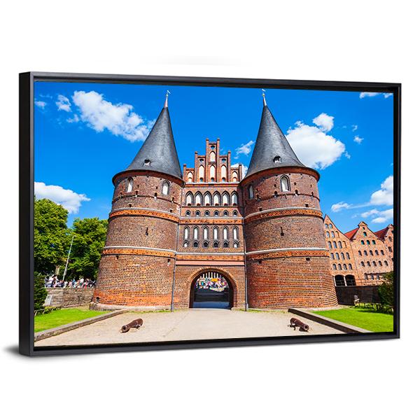 Holsten Gate Germany Canvas Wall Art-3 Horizontal-Gallery Wrap-25" x 16"-Tiaracle