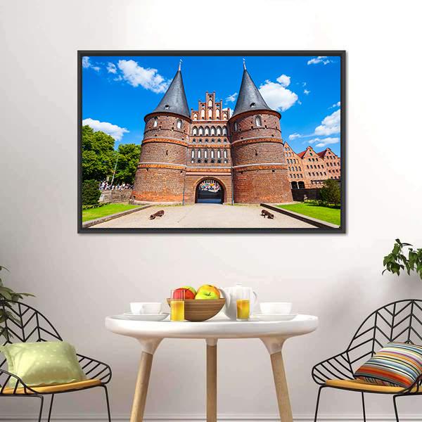 Holsten Gate Germany Canvas Wall Art-3 Horizontal-Gallery Wrap-25" x 16"-Tiaracle