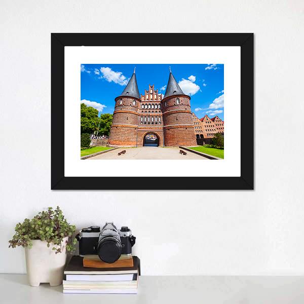 Holsten Gate Germany Canvas Wall Art-1 Piece-Framed Print-20" x 16"-Tiaracle
