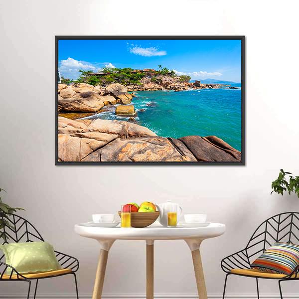 Hon Chong Cape In Vietnam Canvas Wall Art-3 Horizontal-Gallery Wrap-25" x 16"-Tiaracle