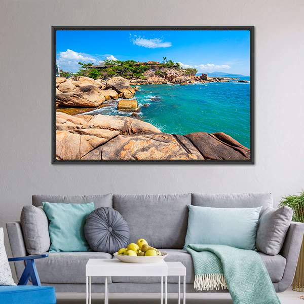 Hon Chong Cape In Vietnam Canvas Wall Art-3 Horizontal-Gallery Wrap-25" x 16"-Tiaracle