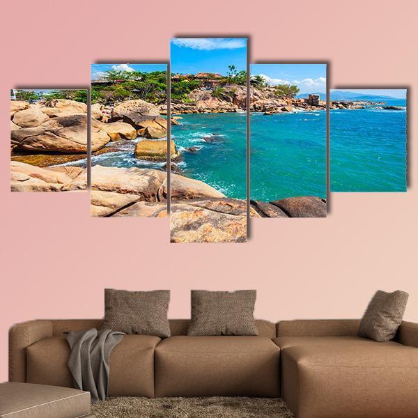 Hon Chong Cape In Vietnam Canvas Wall Art-5 Star-Gallery Wrap-62" x 32"-Tiaracle