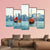 Hong Kong Harbour View Canvas Wall Art-5 Pop-Gallery Wrap-47" x 32"-Tiaracle