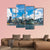 Hong Kong Skyline Canvas Wall Art-4 Pop-Gallery Wrap-50" x 32"-Tiaracle