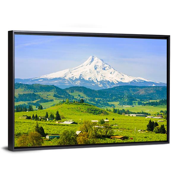 Hood River Valley Canvas Wall Art-3 Horizontal-Gallery Wrap-25" x 16"-Tiaracle