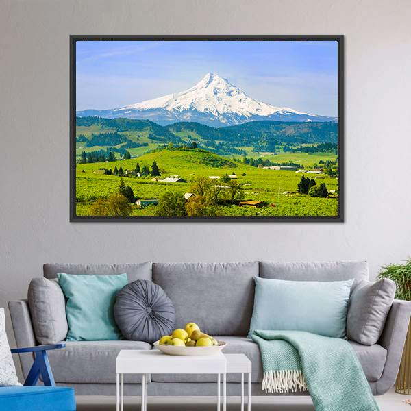 Hood River Valley Canvas Wall Art-3 Horizontal-Gallery Wrap-25" x 16"-Tiaracle