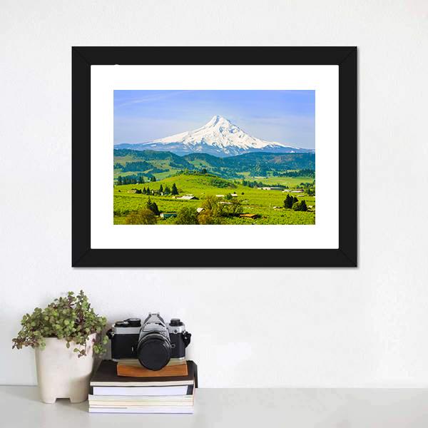 Hood River Valley Canvas Wall Art-1 Piece-Framed Print-20" x 16"-Tiaracle