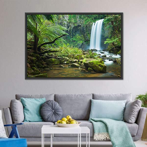 Hopetoun Falls Australia Canvas Wall Art-5 Horizontal-Gallery Wrap-22" x 12"-Tiaracle
