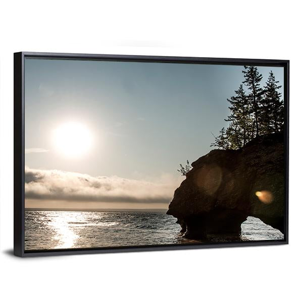 Hopewell Rocks Canada Canvas Wall Art-3 Horizontal-Gallery Wrap-25" x 16"-Tiaracle
