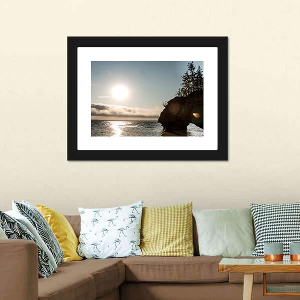 Hopewell Rocks Canada Canvas Wall Art-3 Horizontal-Gallery Wrap-25" x 16"-Tiaracle