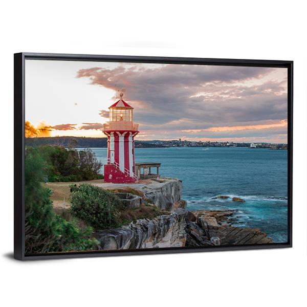 Hornby Lighthouse Sydney Canvas Wall Art-3 Horizontal-Gallery Wrap-25" x 16"-Tiaracle